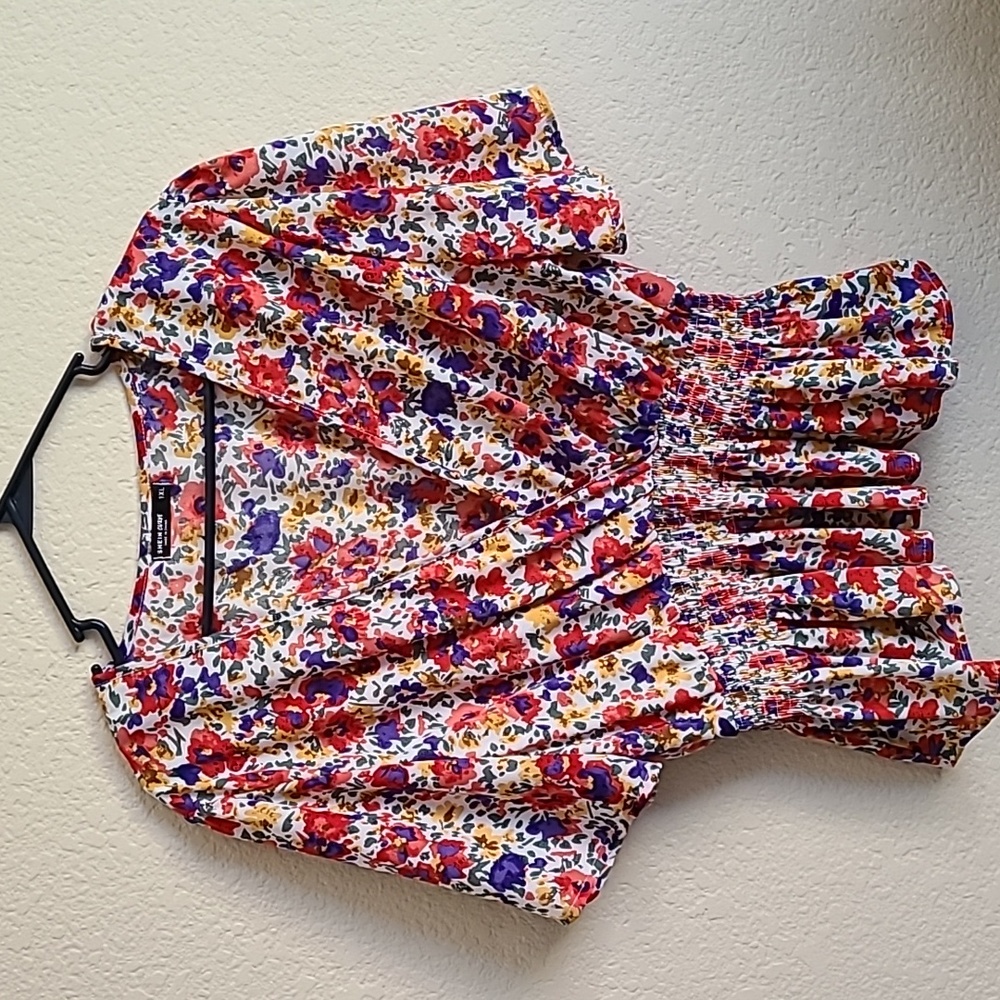 Shein Floral Crop Top